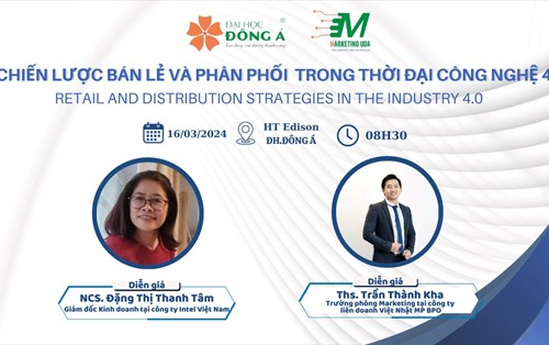 Sinh viên hào hứng tương tác tại workshop Chiến lược bán lẻ và phân phối trong thời đại công nghệ 4.0